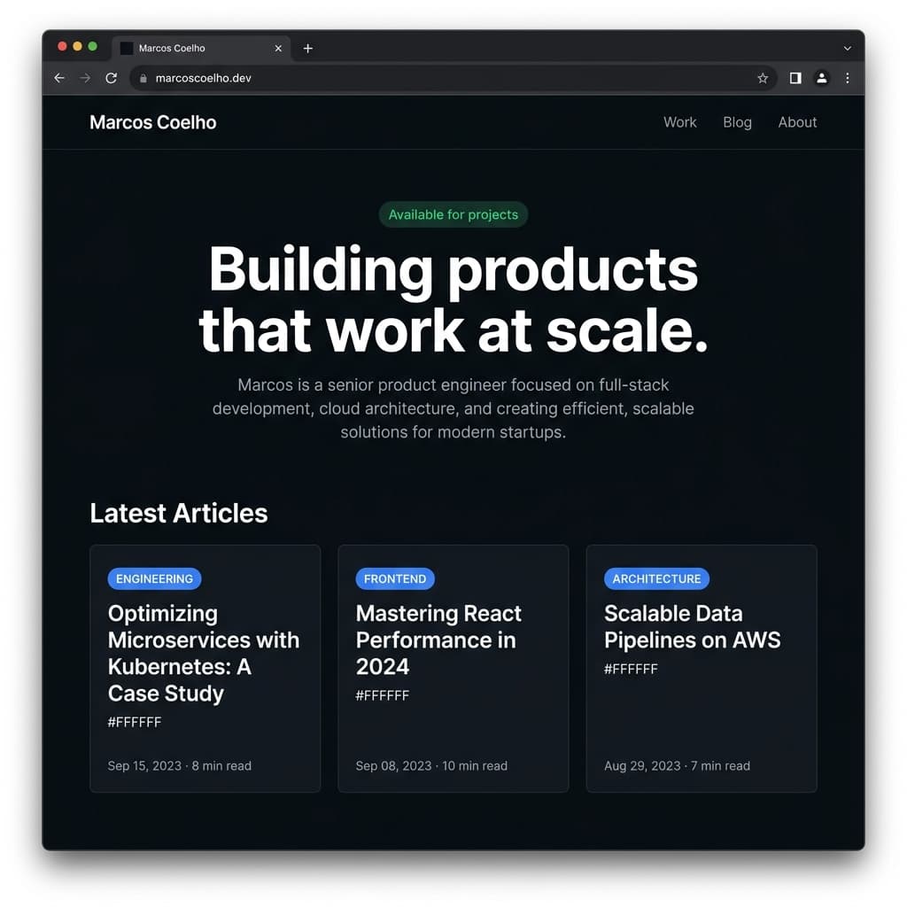 marcoscoelho.pt site screenshot
